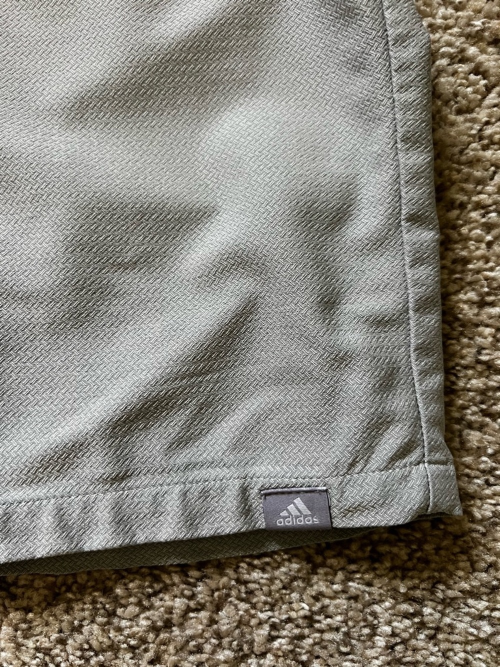 adidas Men's Light Gray Athletic Golf Shorts - Picture 4 of 8